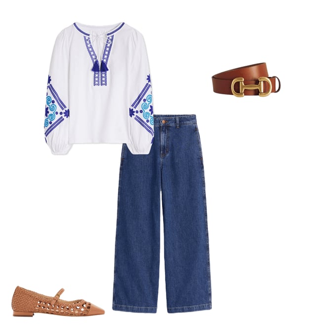 3rd bundle featuring 3 items which compliment Cropped Fluid Jeans-Mid Vintage