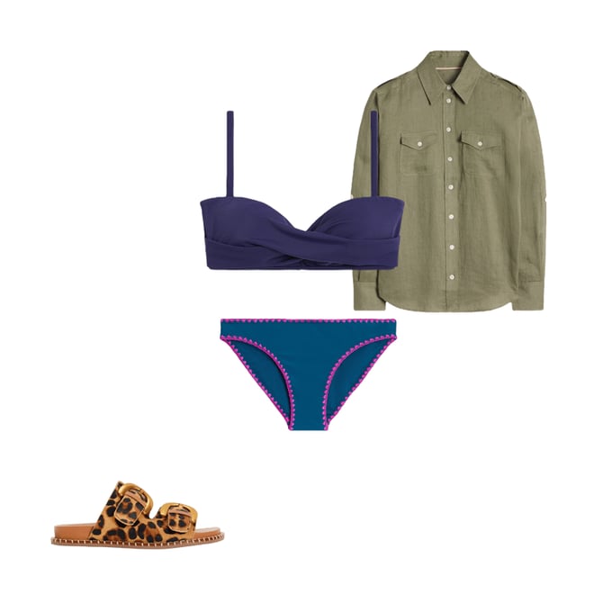 3rd bundle featuring 3 items which compliment Longline Linen Safari Shirt