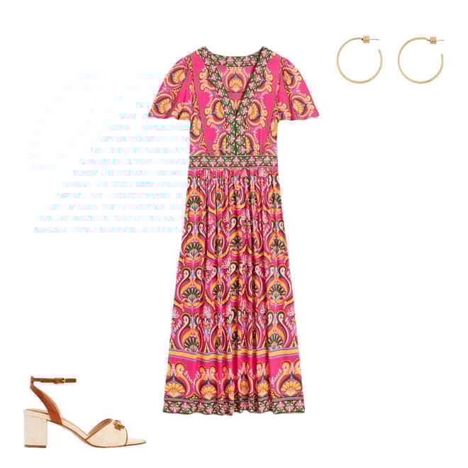 5th bundle featuring 2 items which compliment Ellie Flutter Maxi Tea Dress, Pink Peony, Ornamental Floral