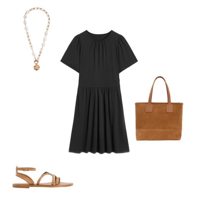5th bundle featuring 3 items which compliment Louisa Short Jersey Dress-Black