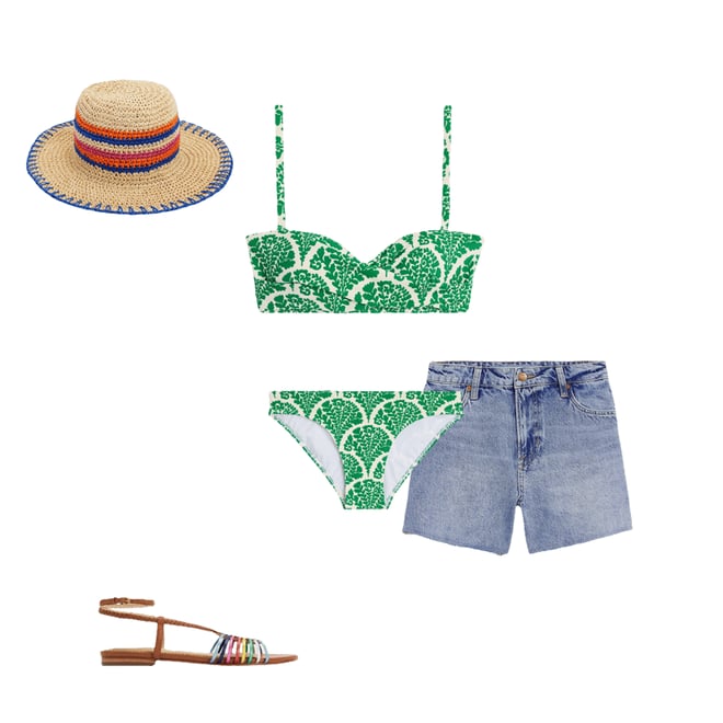 6th bundle featuring 4 items which compliment Multi Strap Flat Sandal