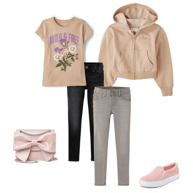 9th bundle featuring 4 items which compliment Girls Shimmer Bow Bag