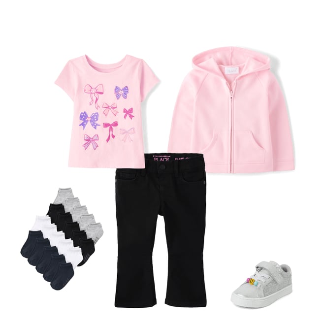 2nd bundle featuring 4 items which compliment Baby And Toddler Girls Bows Graphic Tee
