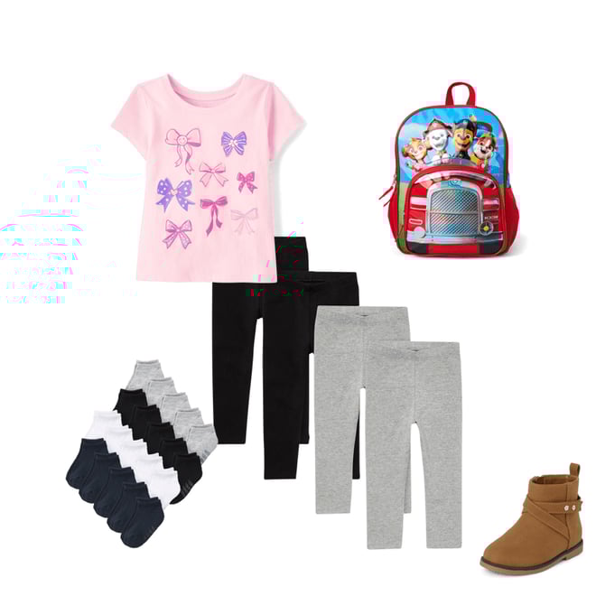 3rd bundle featuring 4 items which compliment Baby And Toddler Girls Bows Graphic Tee