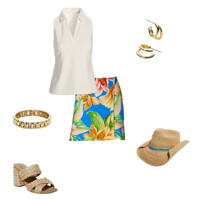 Beyond Travel Sleeveless Collared Top Ivory Coast