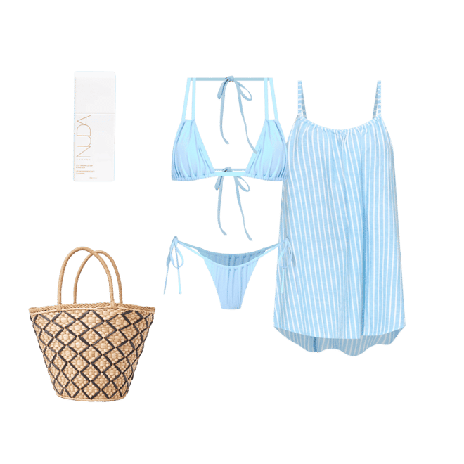 洋書 Strip show Product | LSPACE Melody Cover Up - By The Bay Stripe