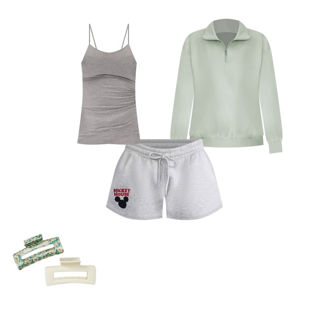 Mickey & Friends | Aero Mickey Mouse High-Rise Dolphin Shorts