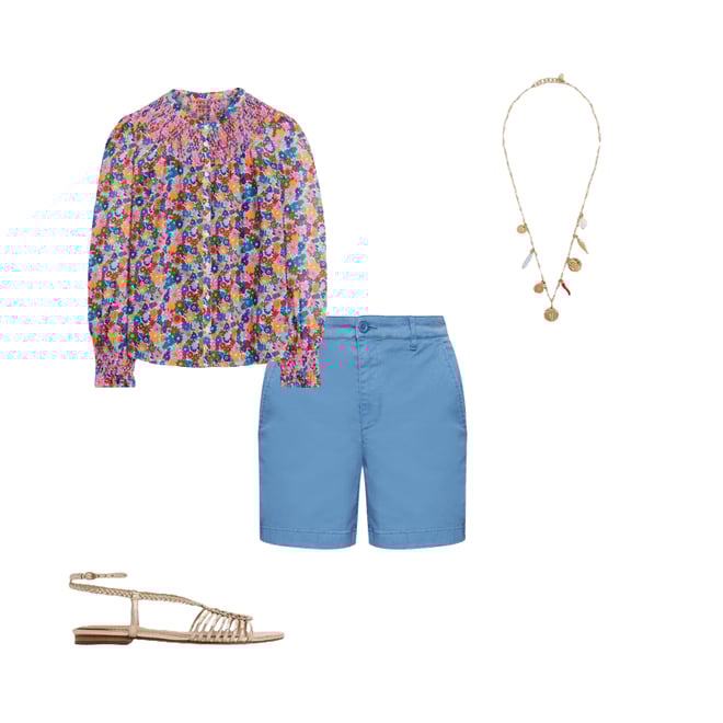 3rd bundle featuring 3 items which compliment Barnsbury Chino Shorts-Blue River