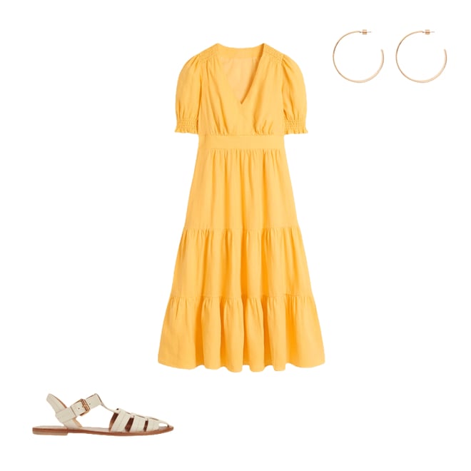 3rd bundle featuring 2 items which compliment Anna Linen Tiered Midi Dress