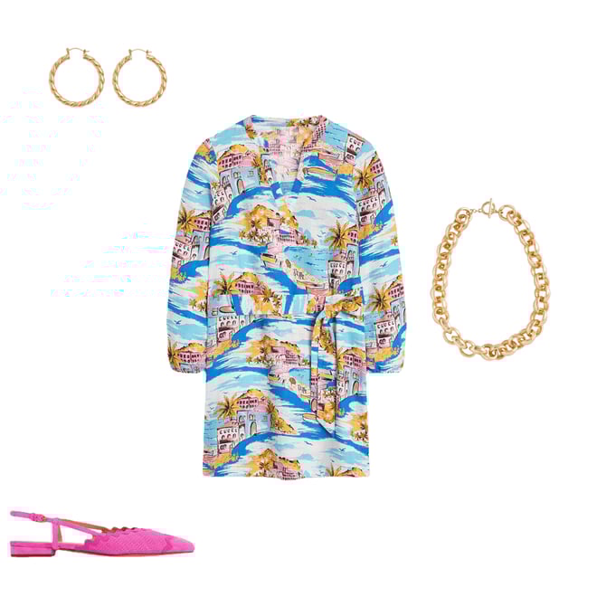 3rd bundle featuring 3 items which compliment Ric Rac Detail Pointed Flats-Festival Pink