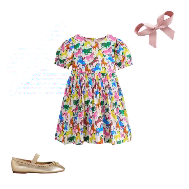 2nd bundle featuring 2 items which compliment Madeline Woven Dress-Multi Rainbow Horse