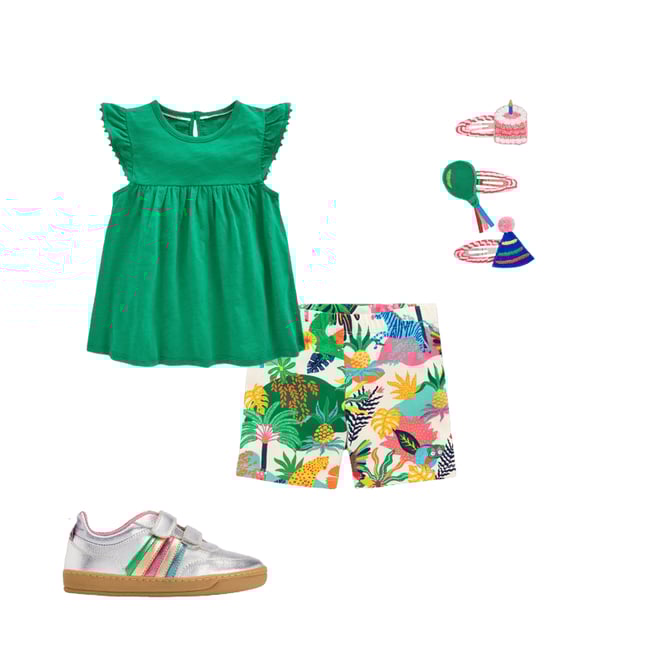 2nd bundle featuring 3 items which compliment Frill Sleeve Pom Top