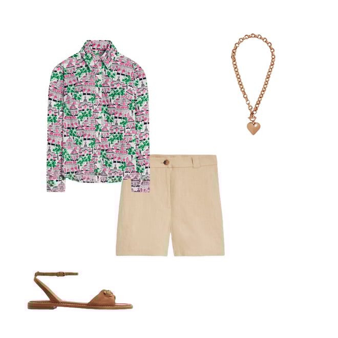 5th bundle featuring 3 items which compliment Sienna Cotton Shirt-Ivory, Botanical Greenhouse