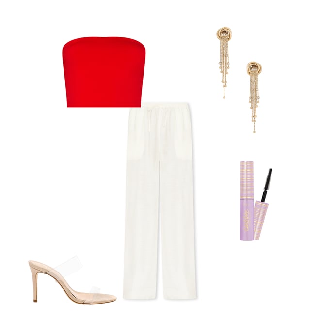 2nd bundle featuring 4 items which compliment Strapless Crop Top
