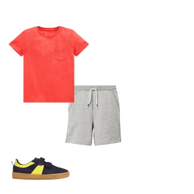 3rd bundle featuring 2 items which compliment Everyday Short Sleeve T-Shirt-Coral Orange