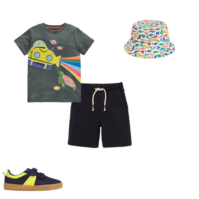 3rd bundle featuring 3 items which compliment Glow-In-The-Dark T-shirt-Smoke Submarine