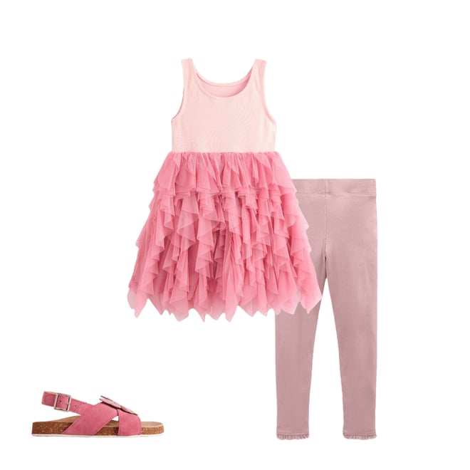 Jersey Tulle Mix Dress-Chalk Pink | Boden USA