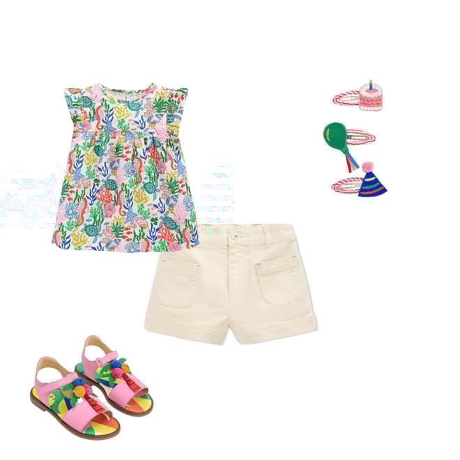 5th bundle featuring 3 items which compliment Fun Leather Sandals-Jungle