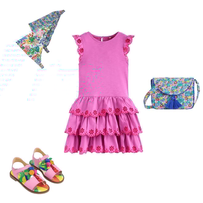 3rd bundle featuring 3 items which compliment Broderie Mix Jersey Dress-Foxglove Purple