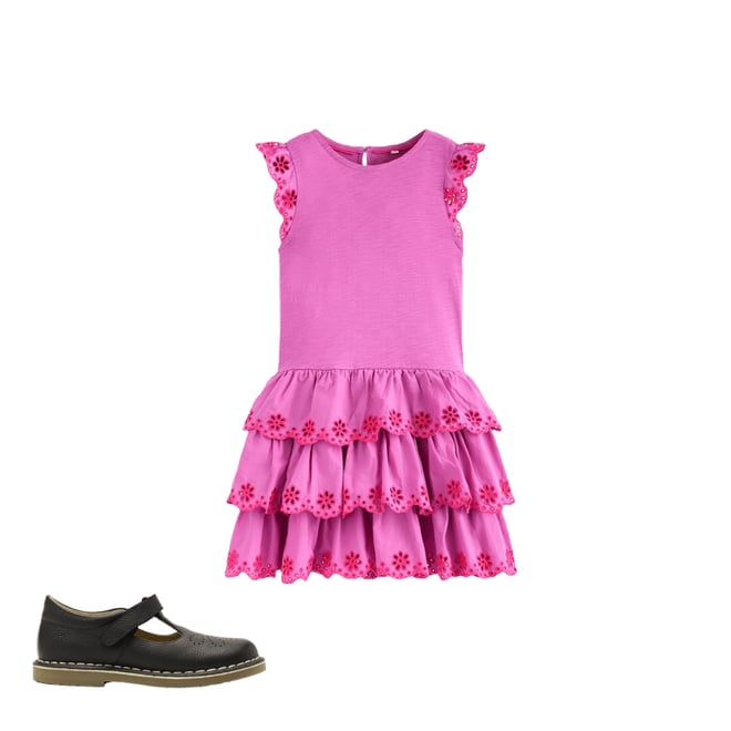 2nd bundle featuring 1 items which compliment Broderie Mix Jersey Dress-Foxglove Purple