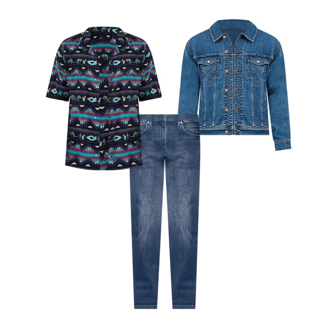 Wrangler x Whataburger Laser Denim Jacket | JACKETS