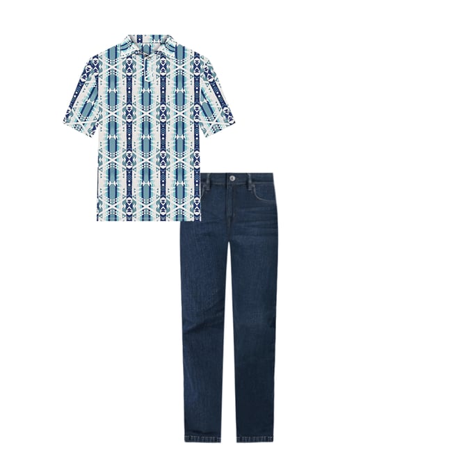 Men's Wrangler Performance Polo in Icy Geo