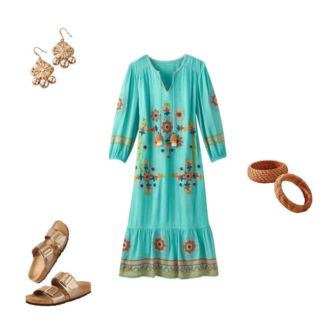 chinese dress ladies Maya Midi Dress in Cotton Chintz  LEIN