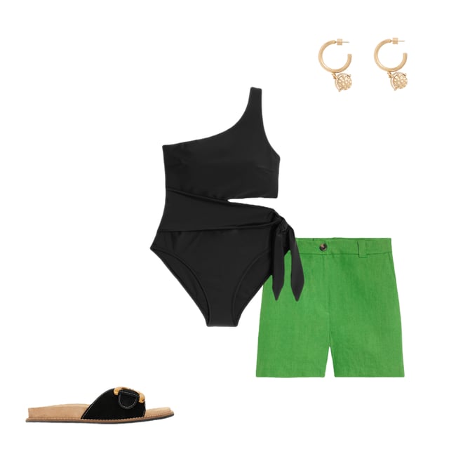2nd bundle featuring 3 items which compliment Westbourne Linen Shorts-Paradise Green