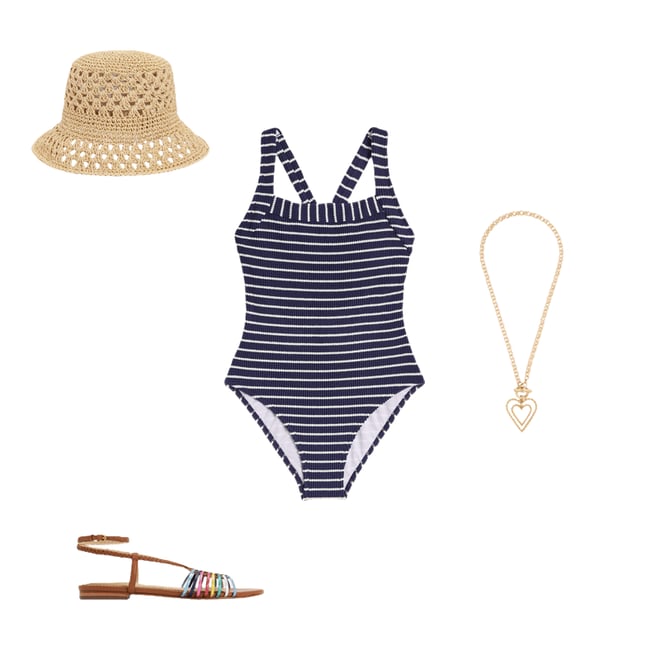 1st bundle featuring 3 items which compliment Multi Strap Flat Sandal