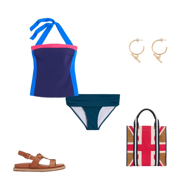 1st bundle featuring 4 items which compliment Santorini Tankini Top
