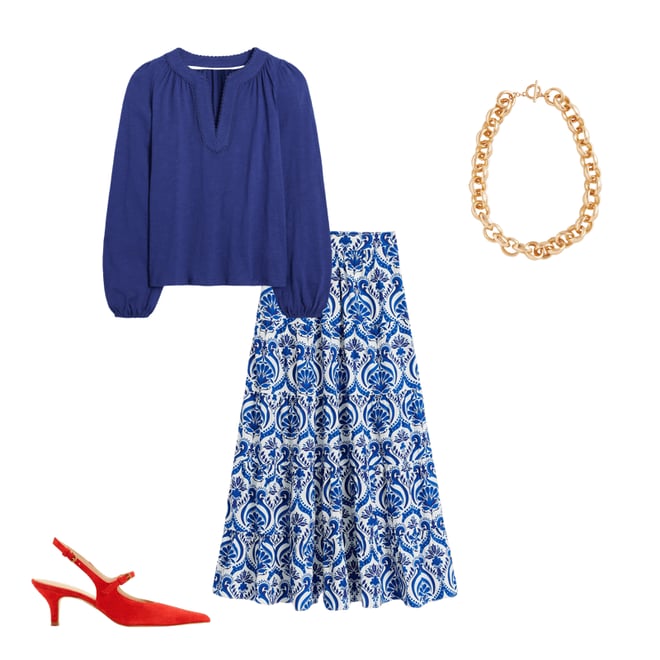 2nd bundle featuring 3 items which compliment Nadia Poplin Maxi Skirt