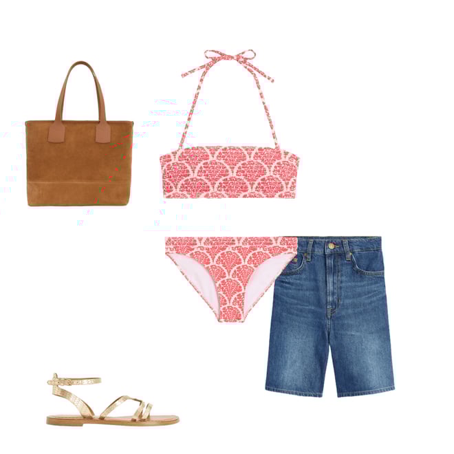 2nd bundle featuring 4 items which compliment Milos Smocked Bikini Top-Jam Red, Blossomy