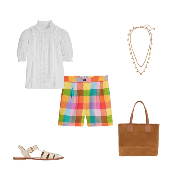 2nd bundle featuring 4 items which compliment Dulwich Linen Shorts-Rainbow Multigingham