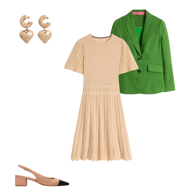 6th bundle featuring 3 items which compliment Stamford Linen Blazer-Iguana Green