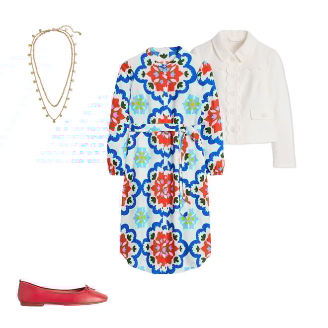 3rd bundle featuring 3 items which compliment Scallop Jacket-Ivory