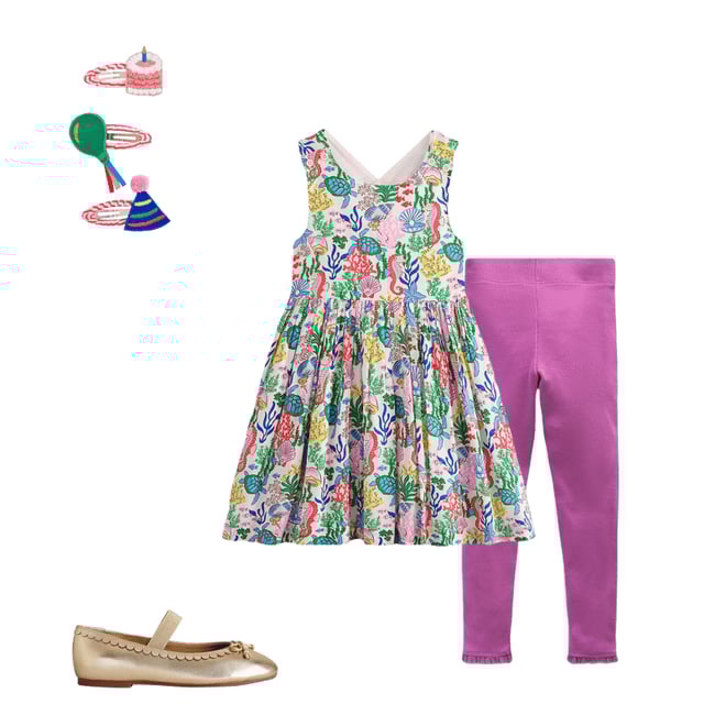 2nd bundle featuring 3 items which compliment Harper Cross-Back Dress-Multi Coral Cove
