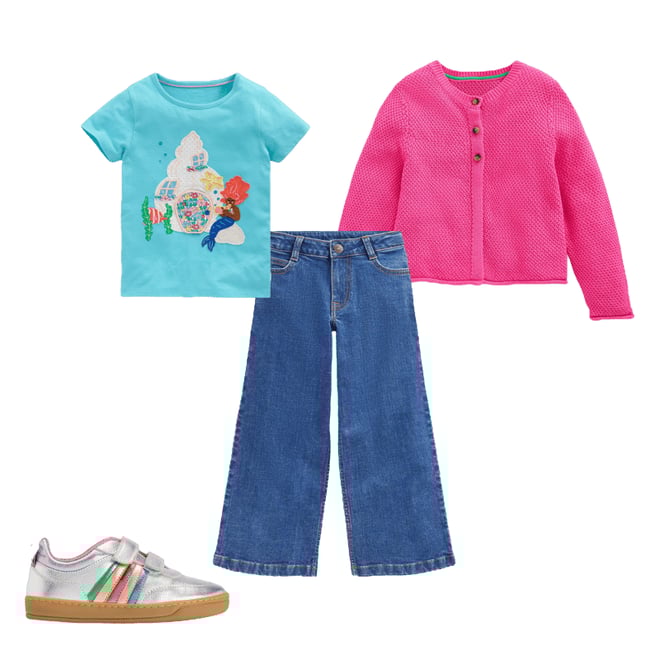 1st bundle featuring 3 items which compliment Everyday Cotton Cardigan, Sorbet Pink