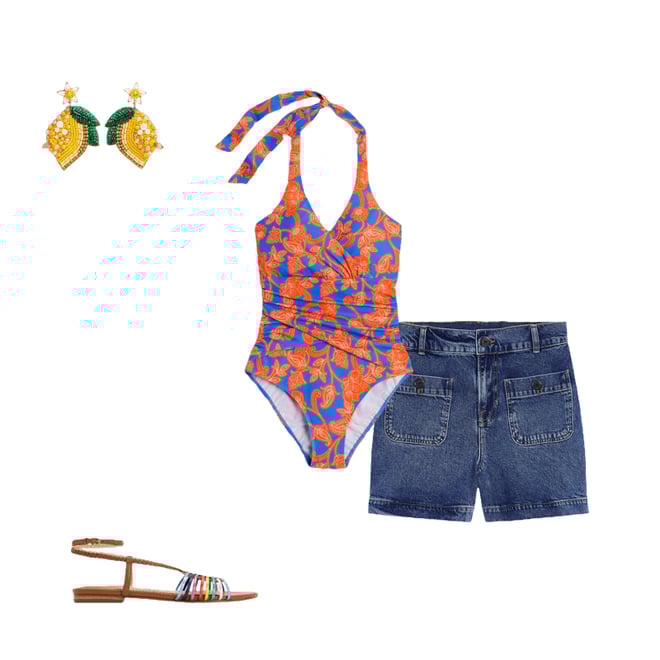 4th bundle featuring 3 items which compliment Multi Strap Flat Sandal