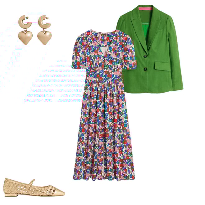 3rd bundle featuring 3 items which compliment Stamford Linen Blazer-Iguana Green