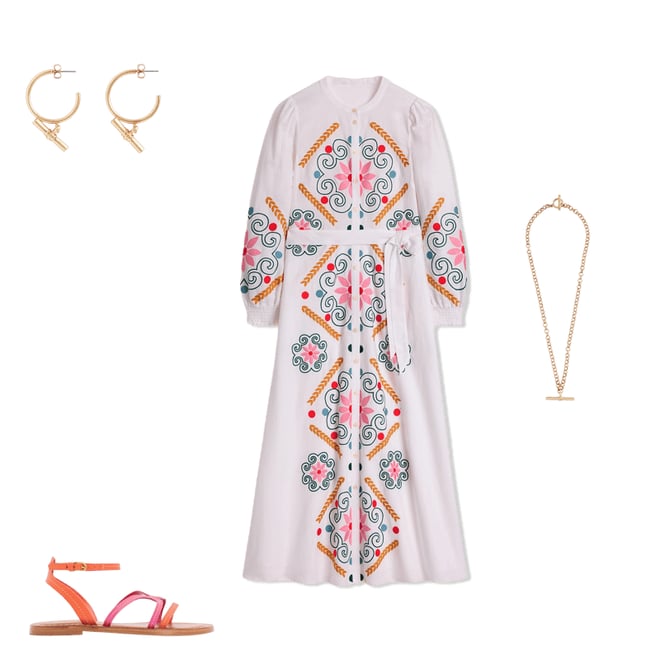 6th bundle featuring 3 items which compliment Ruby Linen Blend Shirt Dress