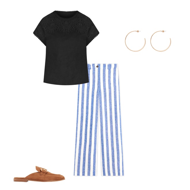 2nd bundle featuring 3 items which compliment Anya Broderie T-shirt-Black