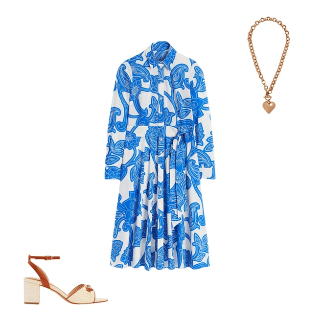 2nd bundle featuring 2 items which compliment Amy Cotton Midi Shirt Dress-Cerulean Blue, Paisley Whirl