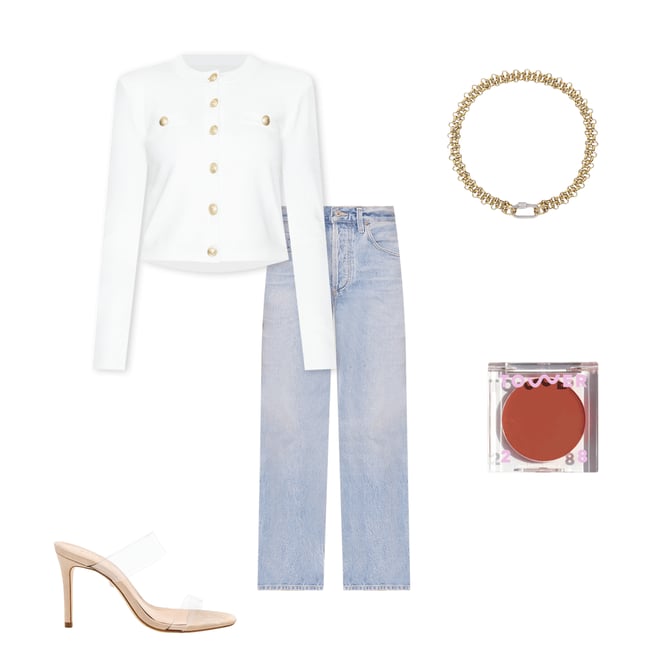 2nd bundle featuring 4 items which compliment Dahlia Bow Leg Baby Roll Jeans