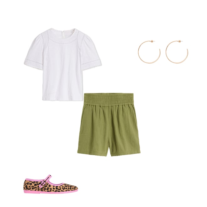 3rd bundle featuring 3 items which compliment Mila Lace Trim Top-White