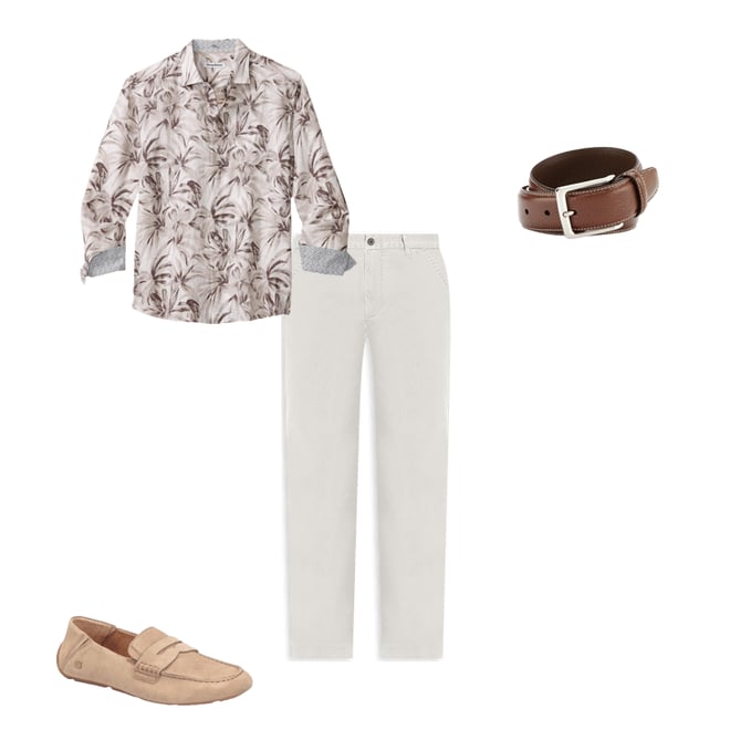 Cremieux Pebble Contrast Stitch Belt | Dillard's
