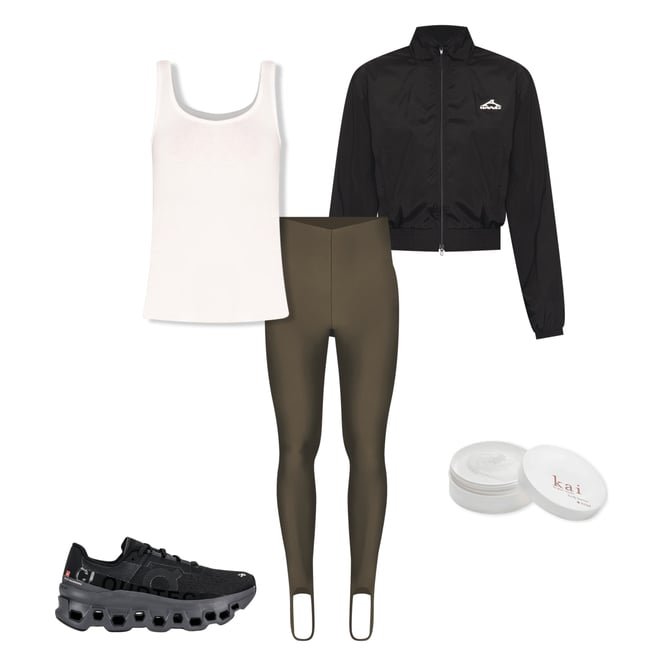 1st bundle featuring 4 items which compliment Holly Stirrup Leggings in Khaki