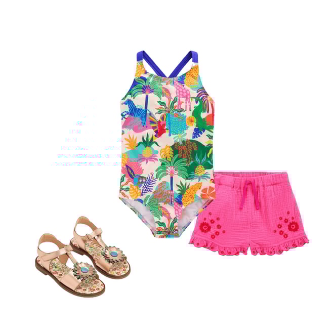 4th bundle featuring 2 items which compliment Double Cloth Frill Hem Shorts