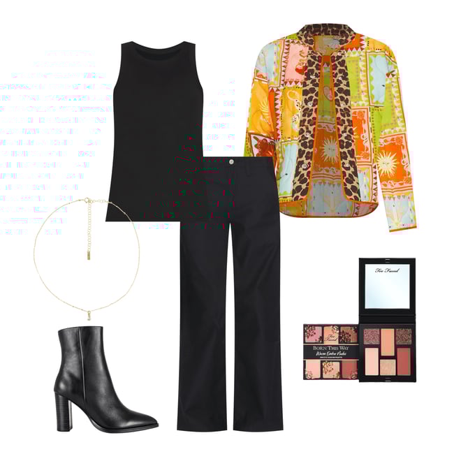 1st bundle featuring 5 items which compliment Samara Heeled Bootie