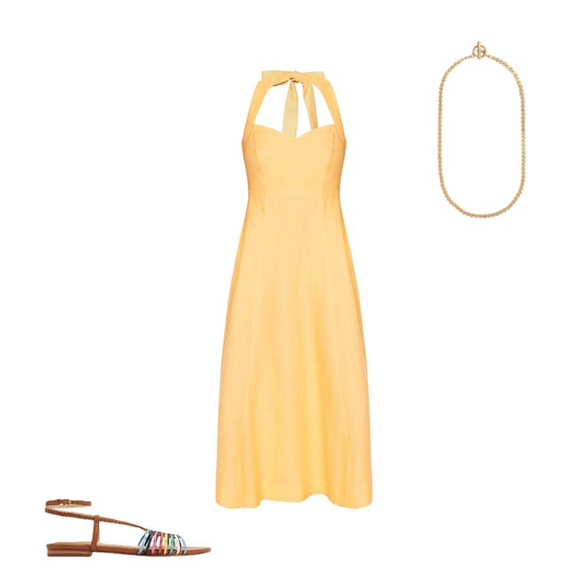 3rd bundle featuring 2 items which compliment Halter Linen Dress-Buttermilk Yellow