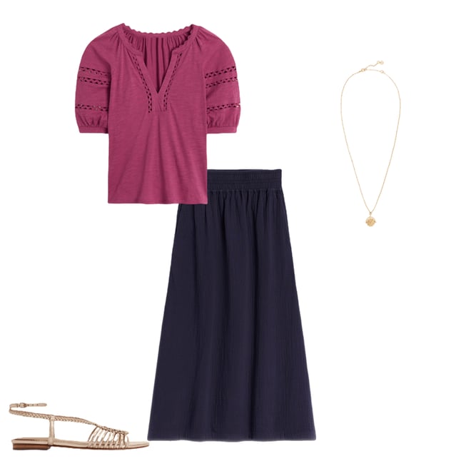 2nd bundle featuring 3 items which compliment Maisy Rikrak Trim Top
